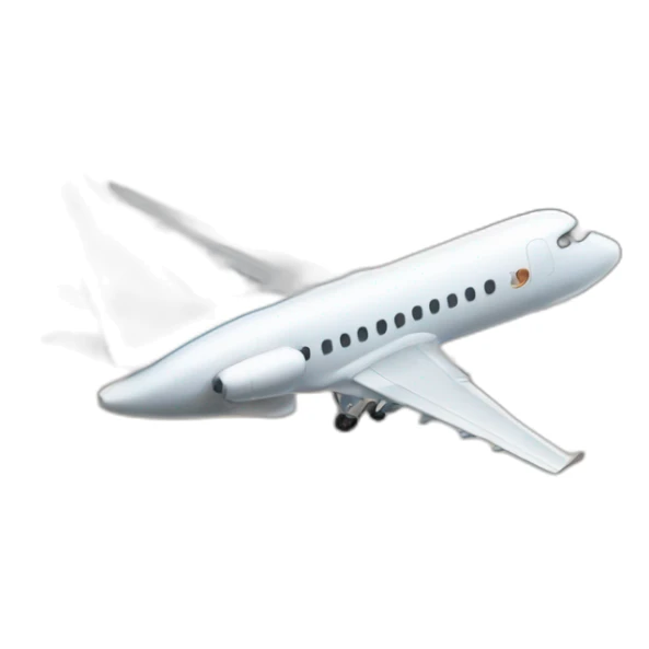 avion qui se dirige vers deux immeubles sticker