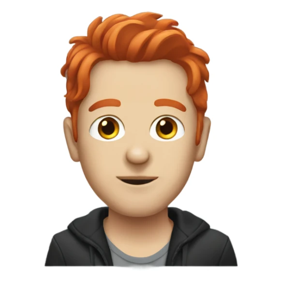 sounproducer with red hair sticker