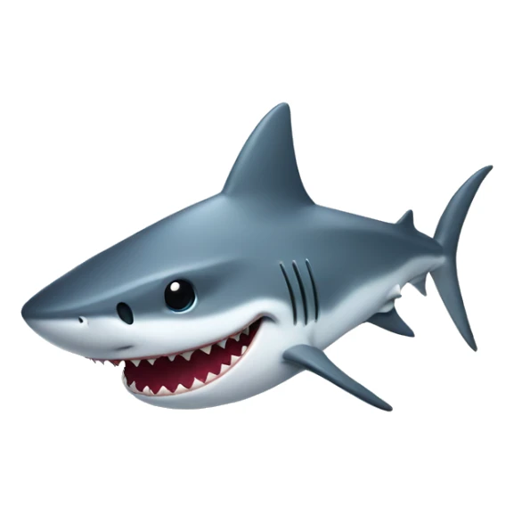 Shark with a top hat sticker