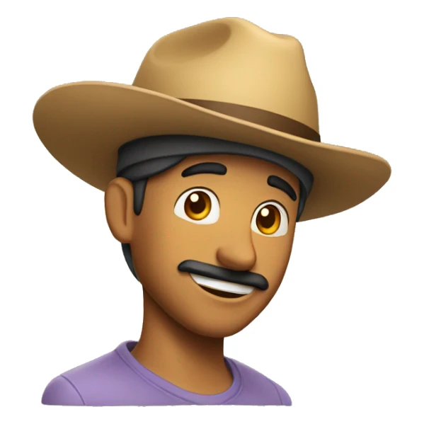 Señor feliz con una gorra que dice Netflix  sticker