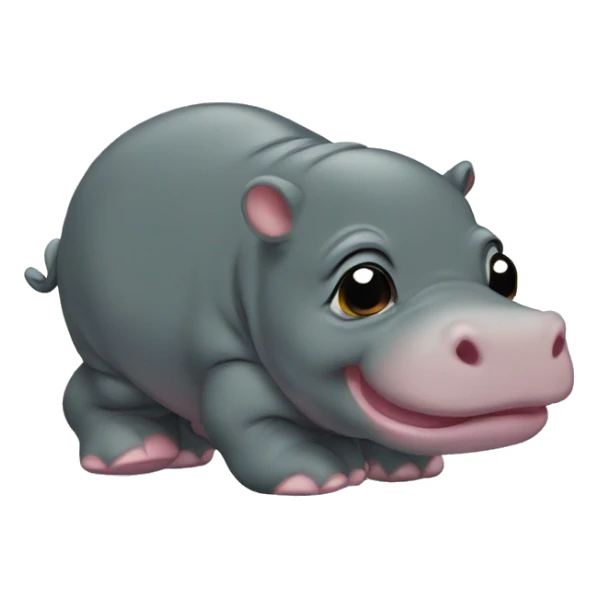 baby pygmy hippo mad sticker