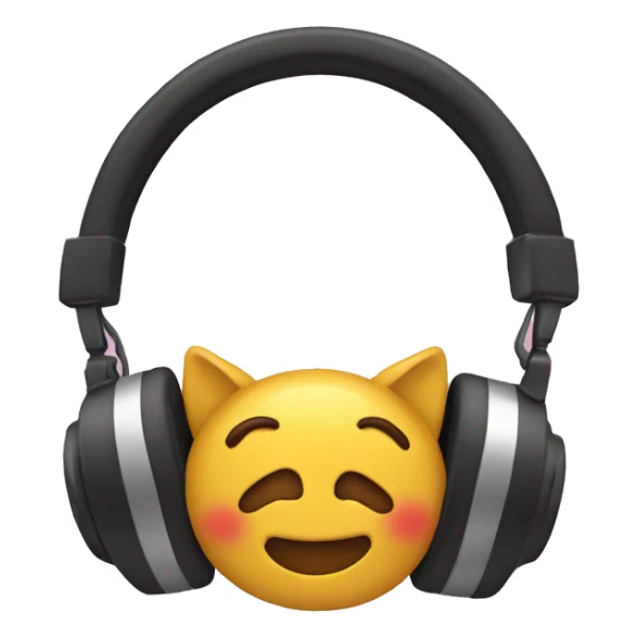 Headphones with mini Corquette bows sticker