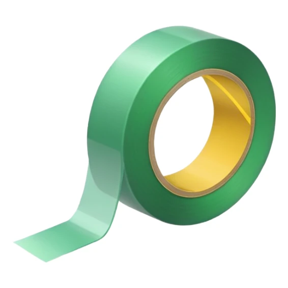 emoji of light green tape sticker