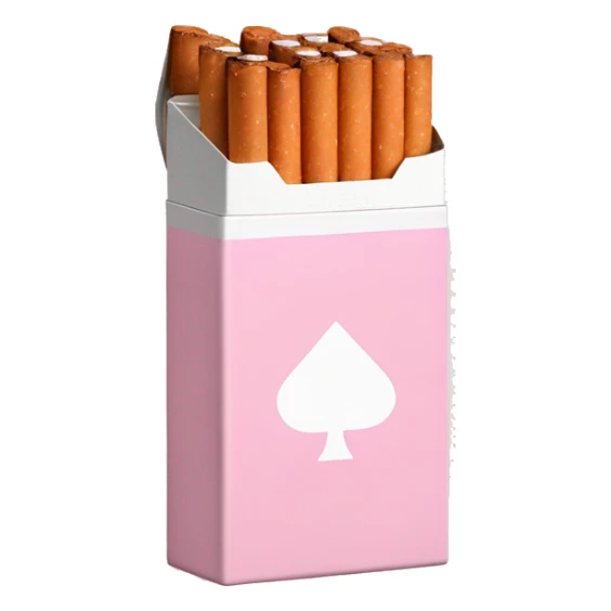 baby pink pack of cigarettes sticker