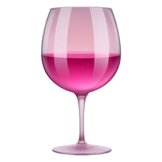 A pink glas of wine sticker