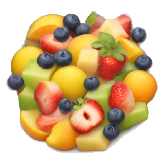 bowl of fruit salad sticker