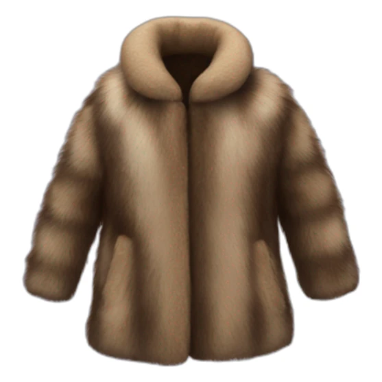 fur coat sticker