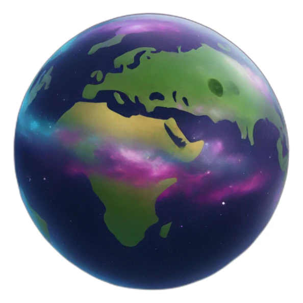 cool punk globe in space sticker