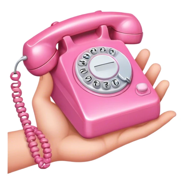 A hand holding a pink preppy phone  sticker