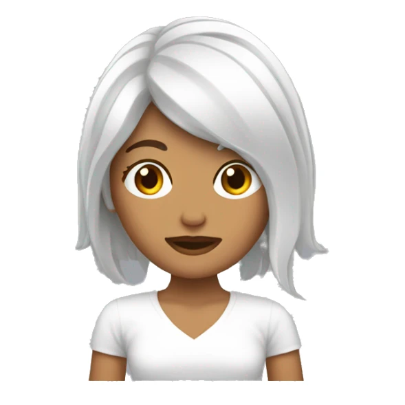 Mujer blanca con el cabello marrón llorando  sticker