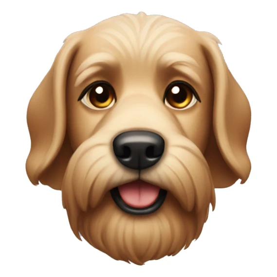 dog with a beard sticker