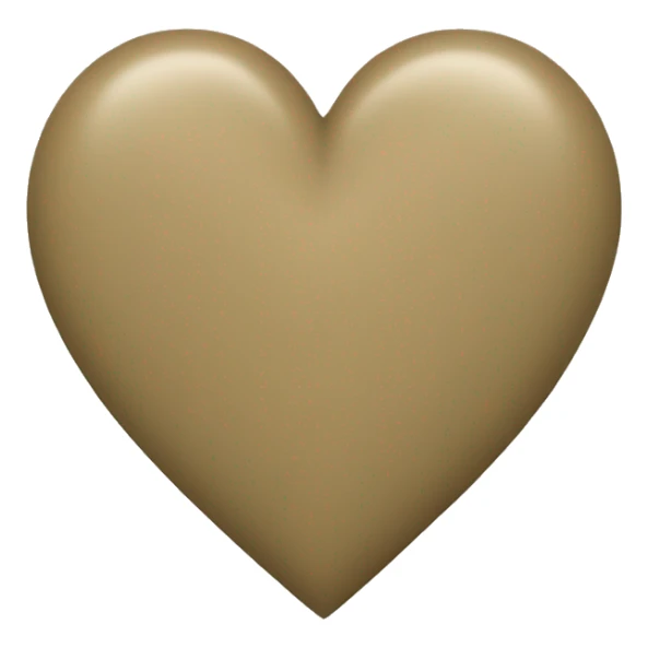 Khaki heart sticker