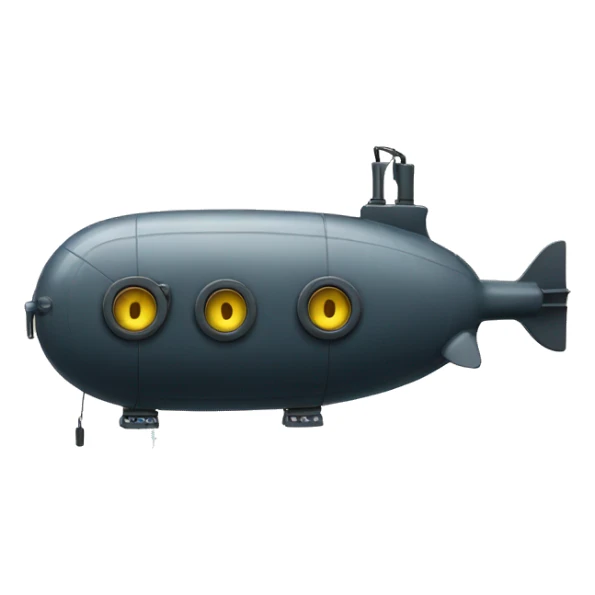 submarine with big speakers attached to the side  sticker