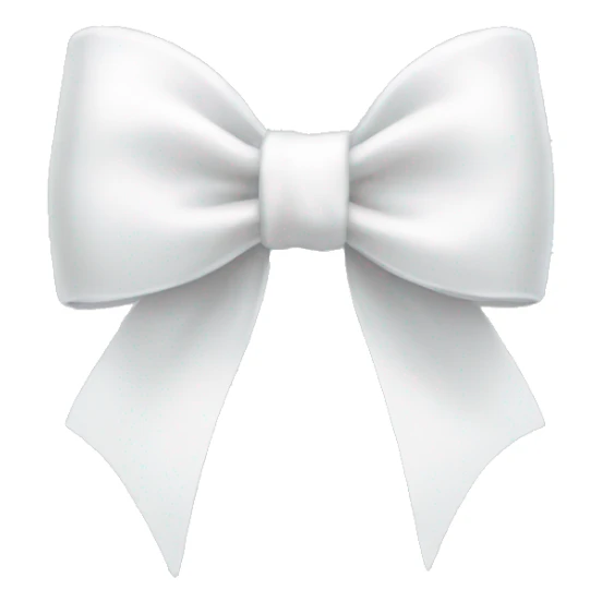 white bow sticker