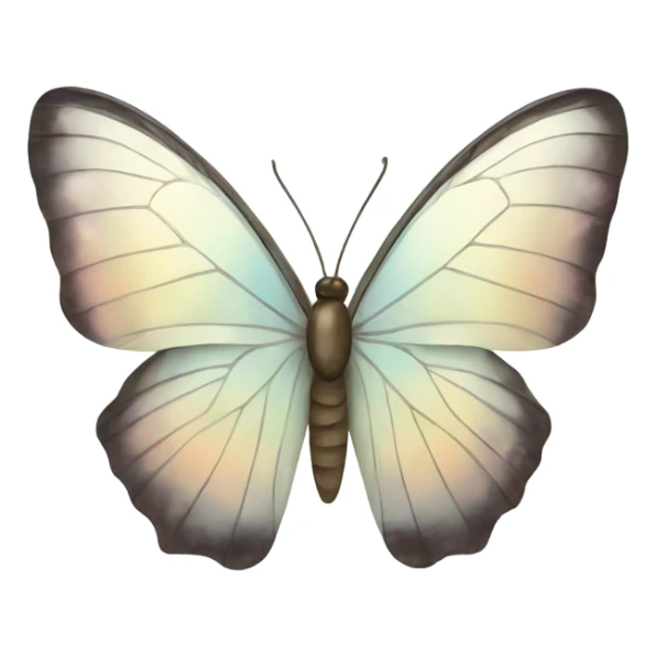 mother of pearl butterfly sticker