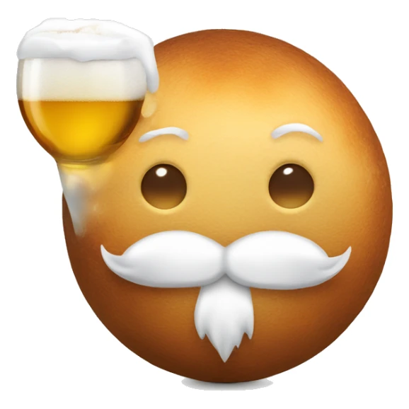 Boule de Noël avec un boc de bière dessus sticker