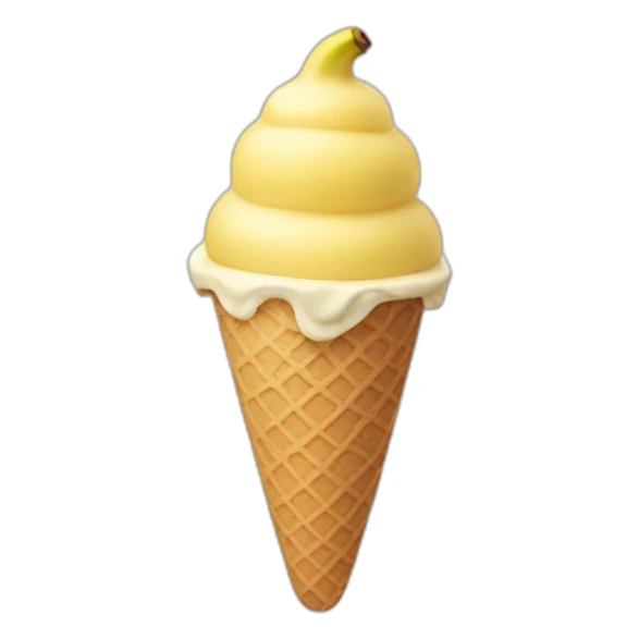 banana ice cream sticker