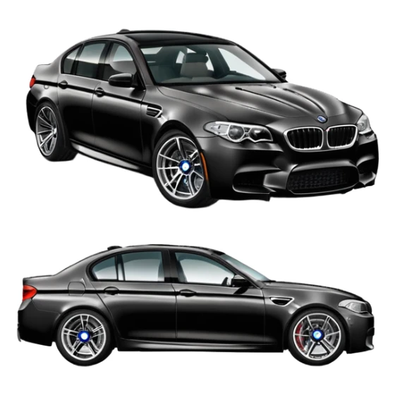 BMW M5 sports sedan car sticker