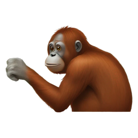 Orangutan malé sticker