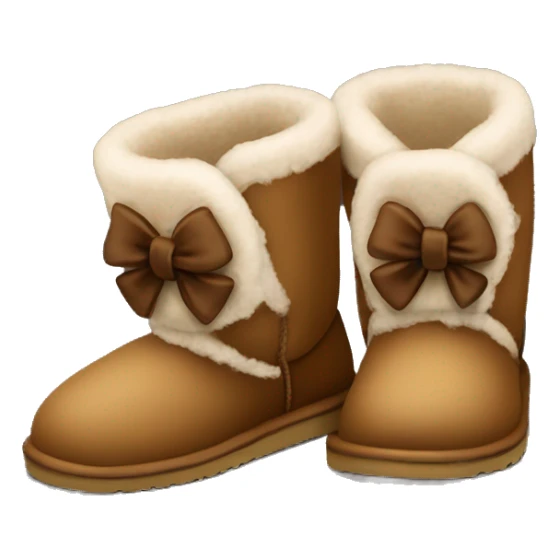 Uggs with little bows brown sticker