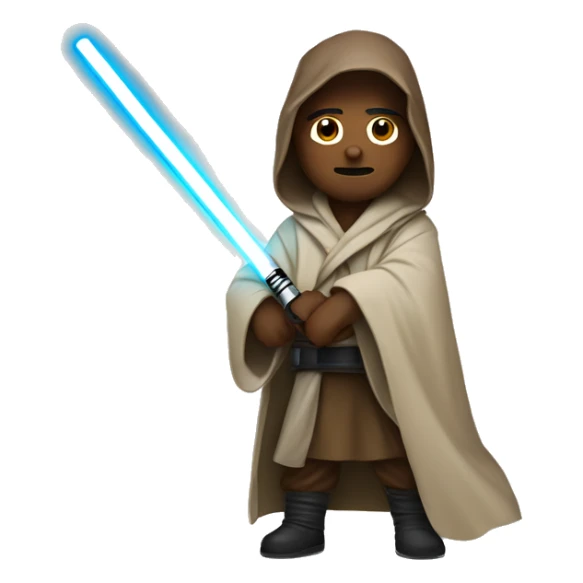 A jedi with a lightsaber called Tatschl  sticker