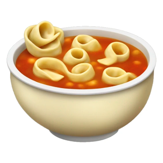 Big bowl of tortellini soup sticker