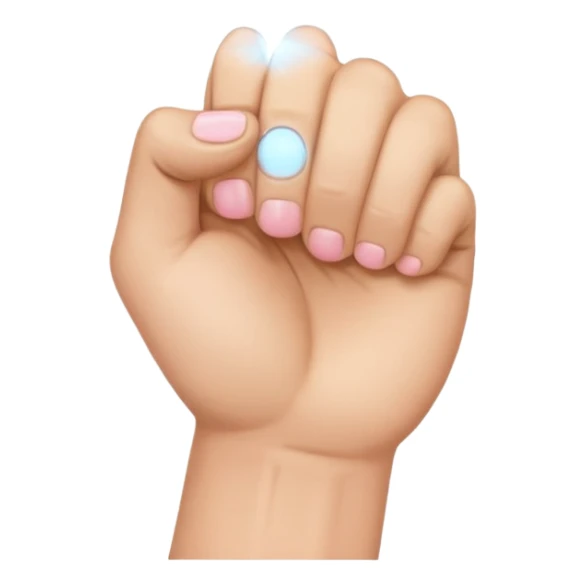 fist closed and pinky finger out sticker