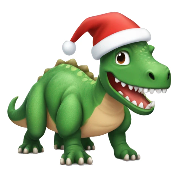 dinosaur in the Christmas spirit ￼ sticker