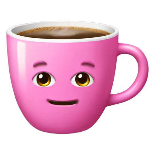 pink coffee sticker