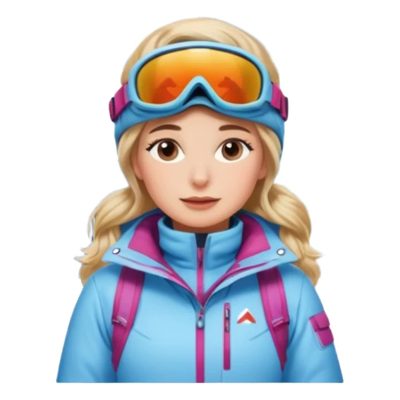 Woman Skiing Background Matterhorn sticker