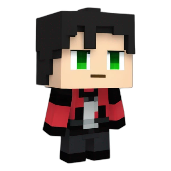 Kurosaki Ichigo estilo minecraft dando pulgar arriba sticker