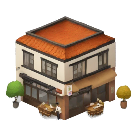 Korean restaurant with apartment above sticker