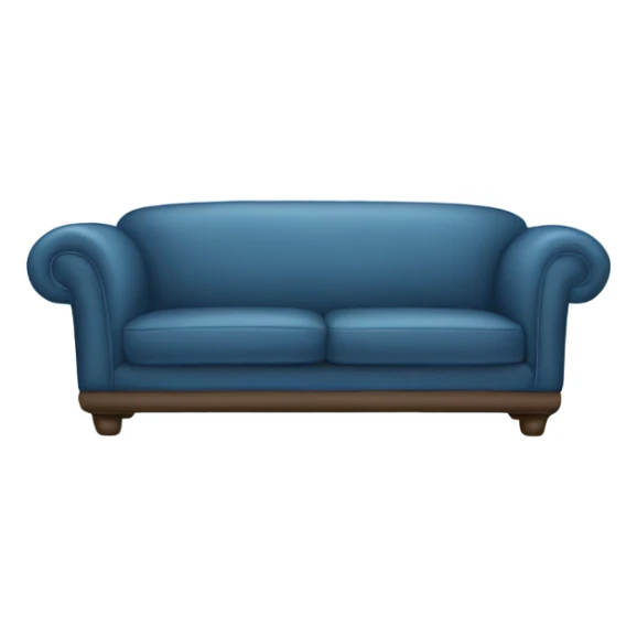 blue couch sticker