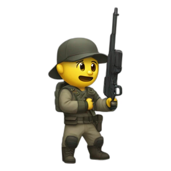 zenelskiy and gun sticker