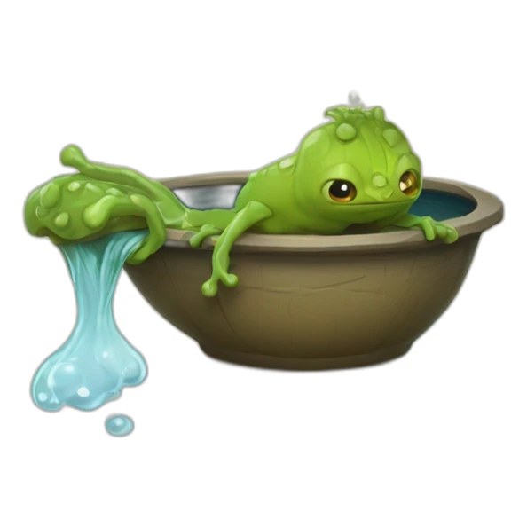 Le chaudron de sorciere avec un crapaud qui nage dedan sticker