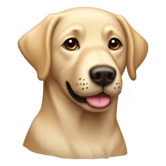 Beige spikey hair Labrador retriever  sticker