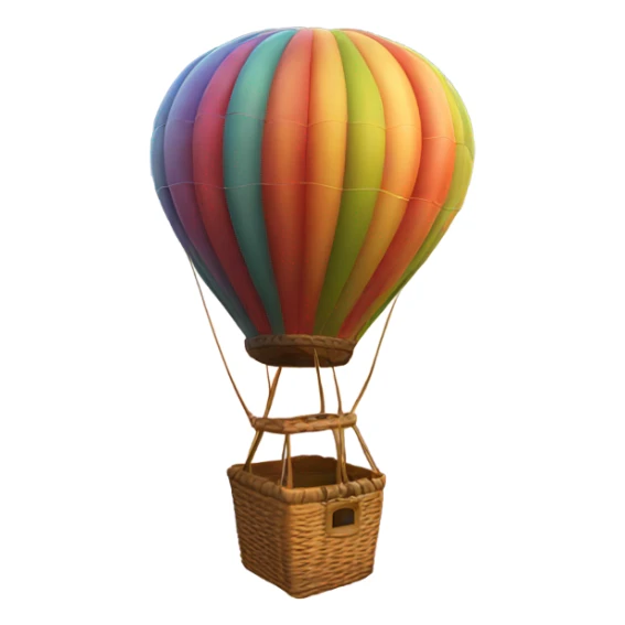Hot air balloon sticker