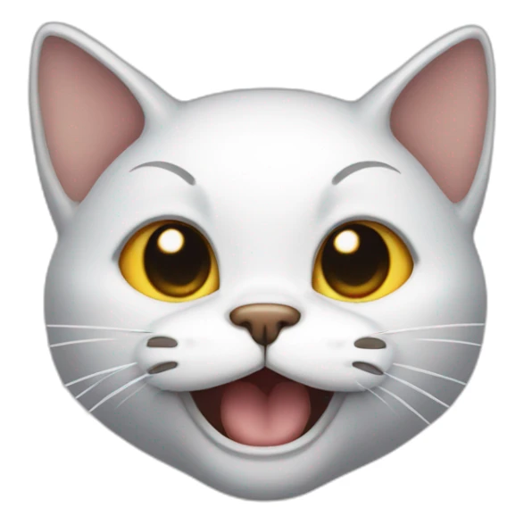 cat dying of laughing sticker