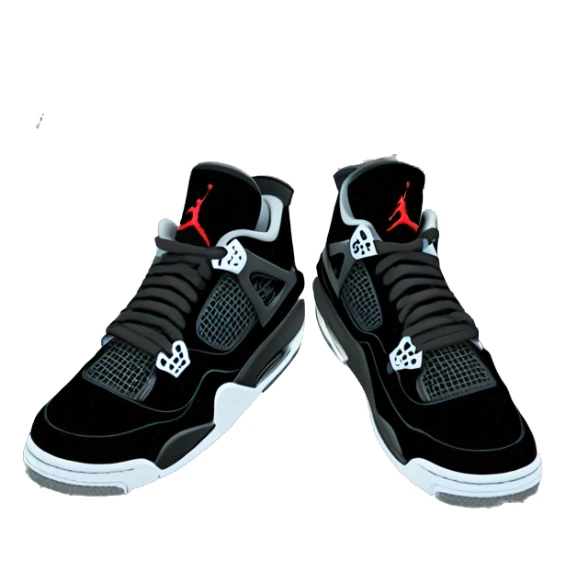 Jordan 4 black cats sticker