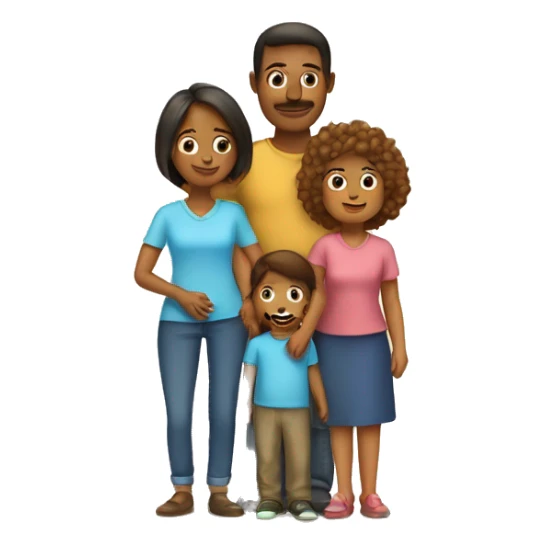 Famille 3 personne  2 mamans et 1 fils sticker