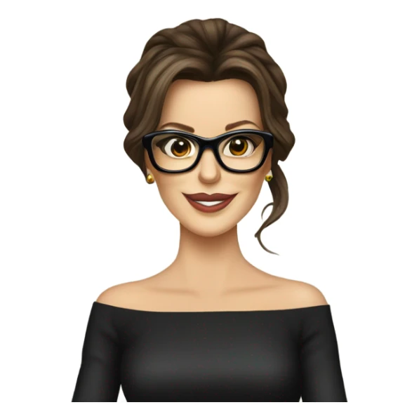 Kate Beckinsale, glasses, happy new year sign sticker