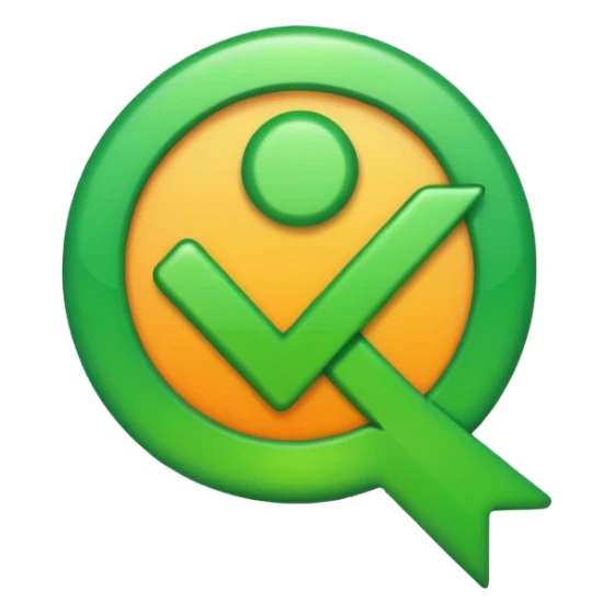 creative check mark sticker