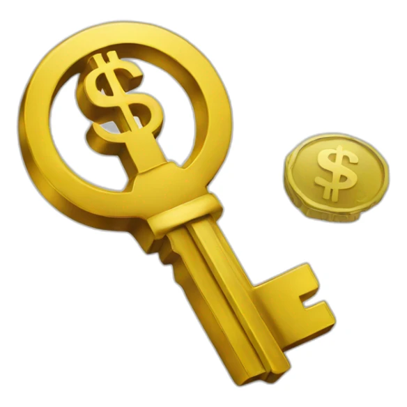 the dollar key sticker