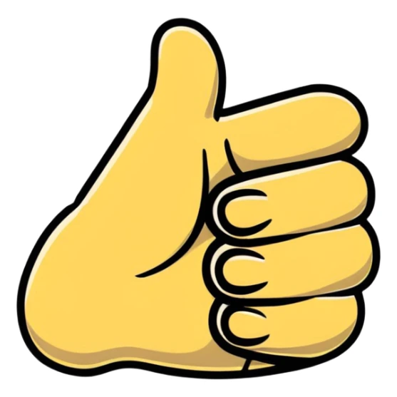 Thumbs up 'Great workout!' motivational fitness symbol sticker