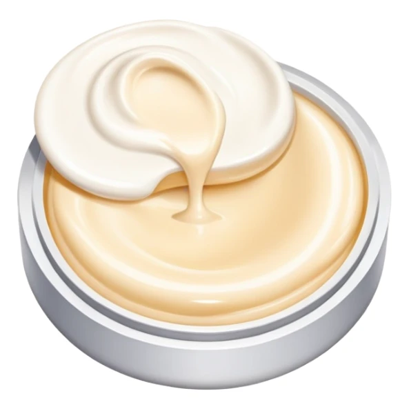 A smear of cosmetic cream sticker
