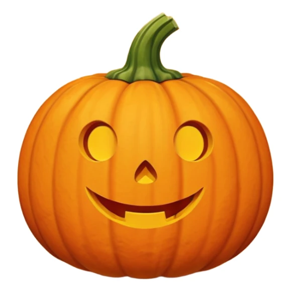 Pumkin with cute face and little arms and legs sticker