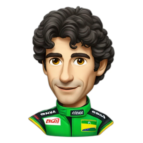 Ayrton Senna f1 brazil sticker