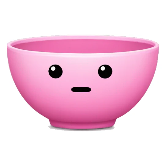Pink bowl sticker
