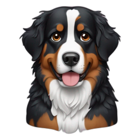 bernese mountaind dog is completly wet sticker