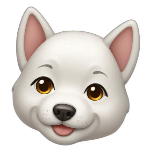 Chinese dog-like girl friend sticker